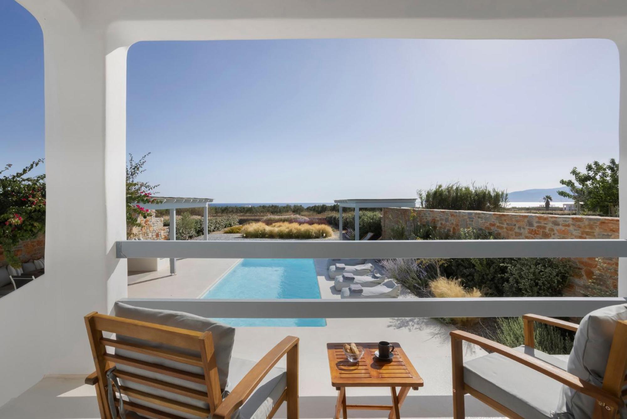 Villa Dione, Private Pool & Seaview By Naxos Dunes Kastrákion Dış mekan fotoğraf