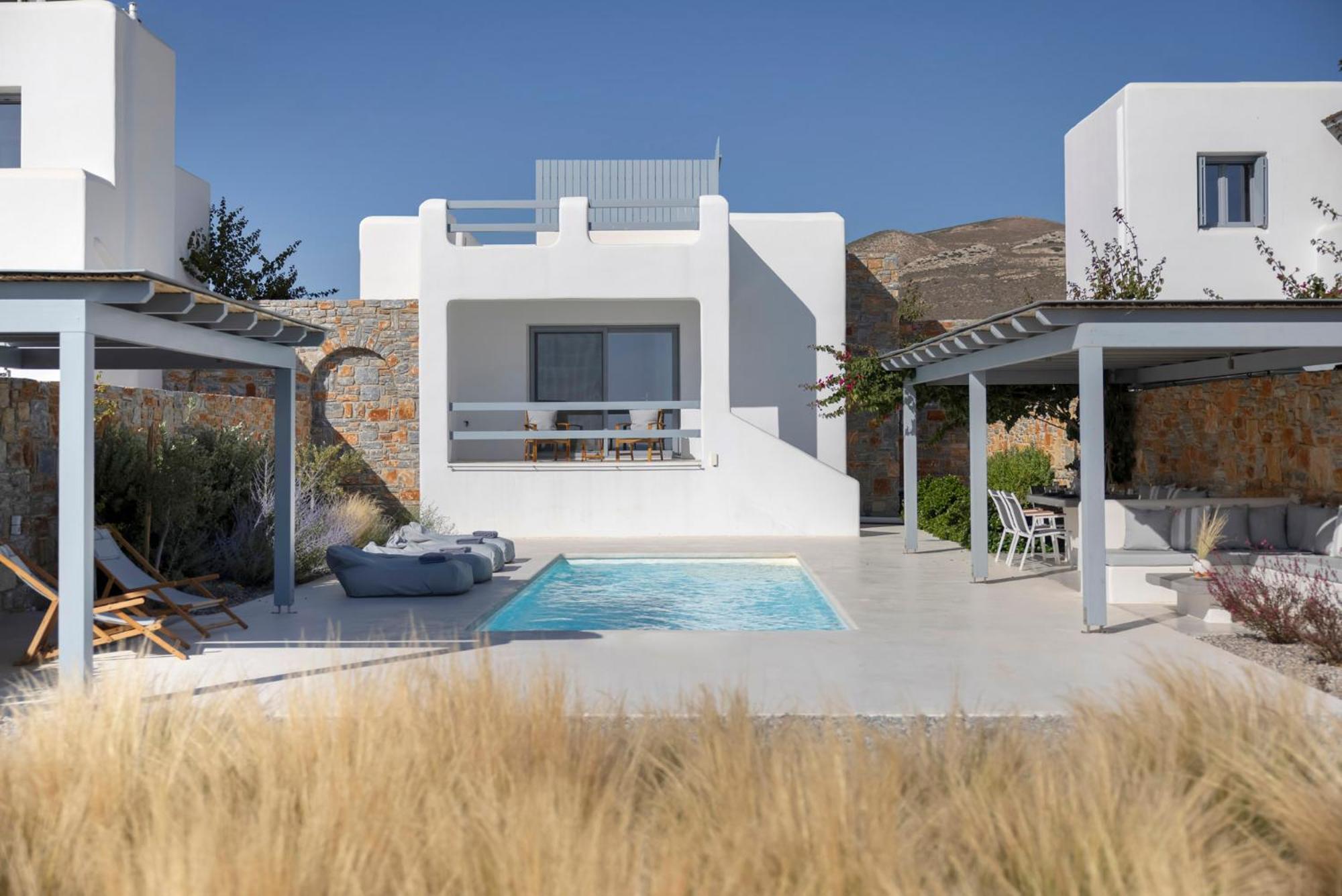 Villa Dione, Private Pool & Seaview By Naxos Dunes Kastrákion Dış mekan fotoğraf
