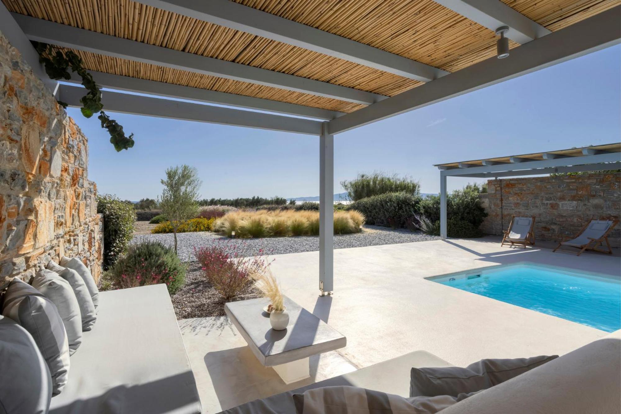 Villa Dione, Private Pool & Seaview By Naxos Dunes Kastrákion Dış mekan fotoğraf