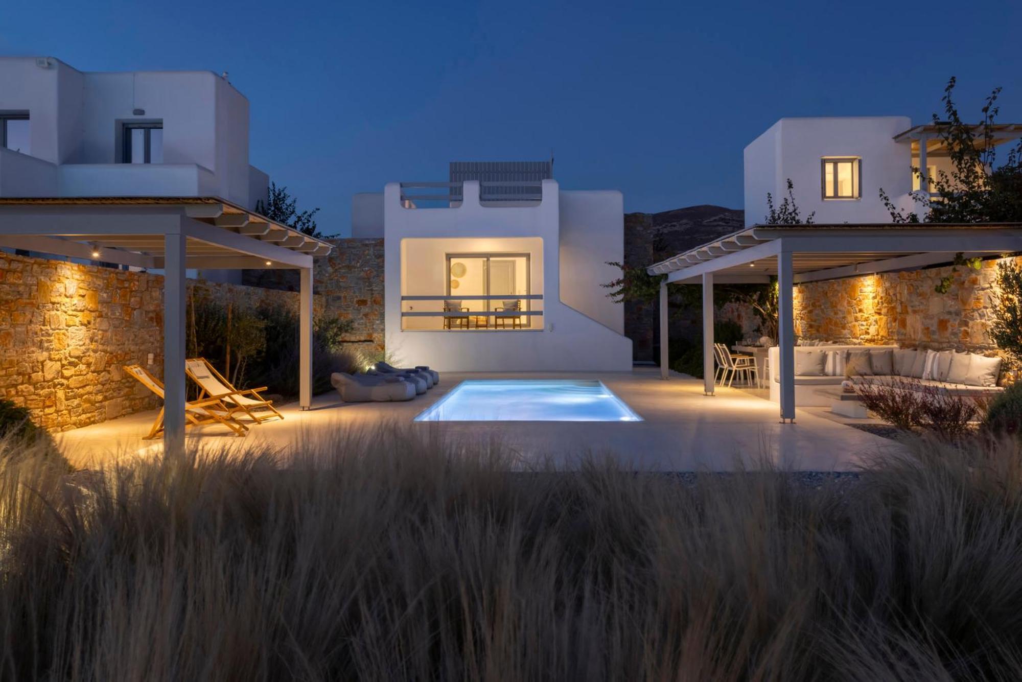 Villa Dione, Private Pool & Seaview By Naxos Dunes Kastrákion Dış mekan fotoğraf